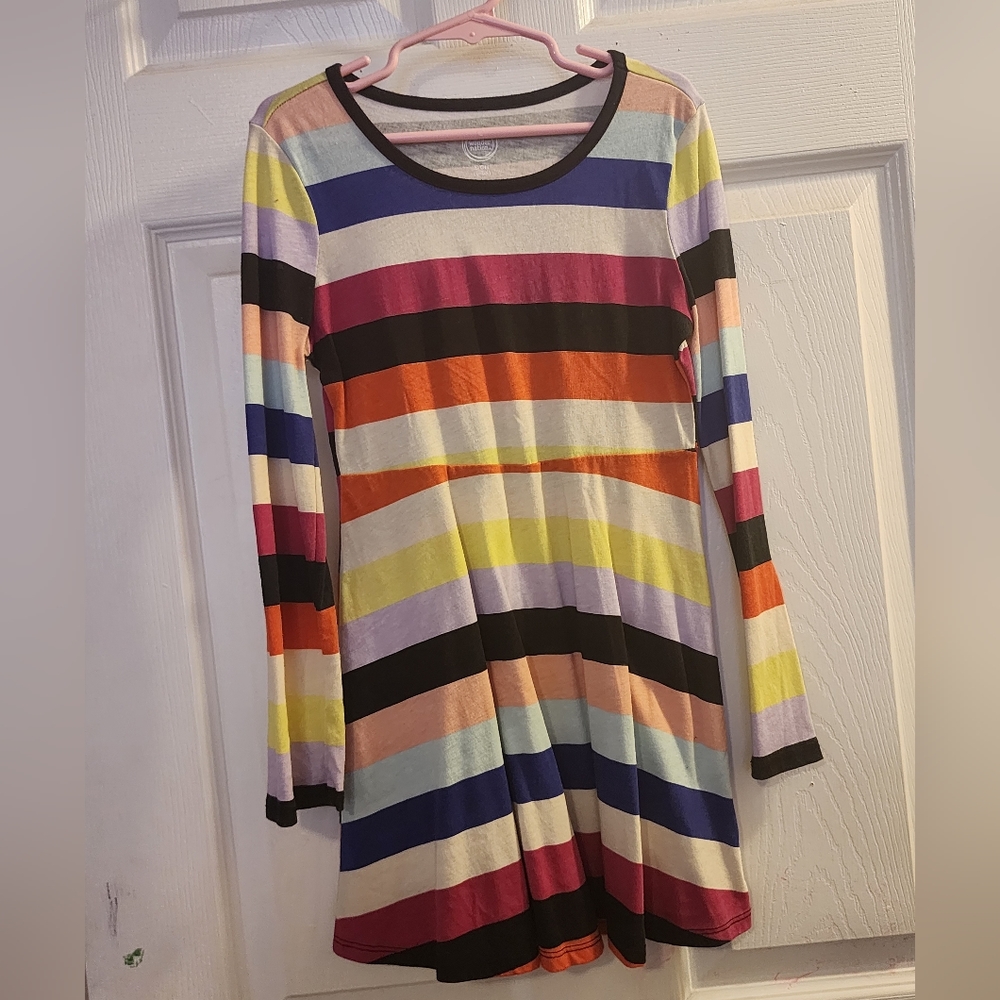 Girls size sm stripped dress